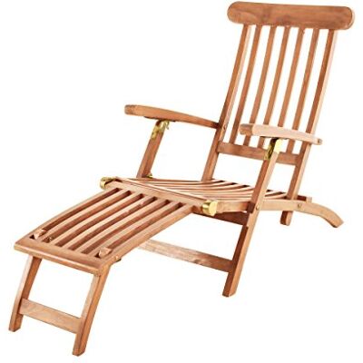 SAM Sonnenliege, Deckchair Puccon, Teak, 145x60x96 cm, verstellbar, Balkon zumenklappbar, Terrasse und Garten SAM Sonnenliege, Deckchair Puccon, Teak, 145x60x96 cm, verstellbar, Balkon zumenklappbar, Terrasse und Garten