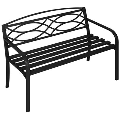 WOLTU Gartenbank Metall 3 Sitzer, 127x83x59,5 cm, Schwarz Wetterfest Parkbank, Sitzbank Outdoor mit Rückenlehne, Armlehnen Bank für Balkon Garten Terrasse,Bis 220 kg Belastbar WOLTU Gartenbank Metall 3 Sitzer, 127x83x59,5 cm, Schwarz Wetterfest Parkbank, Sitzbank Outdoor mit Rückenlehne, Armlehnen Bank für Balkon Garten Terrasse,Bis 220 kg Belastbar