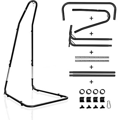 COSTWAY Hängestuhlgestell 150kg Belastbarkeit, Hängesesselgestell Metall, Hängesitzständer Hängestuhlständer, Hängesitz Gestell 195-235cm höhenverstellbar COSTWAY Hängestuhlgestell 150kg Belastbarkeit, Hängesesselgestell Metall, Hängesitzständer Hängestuhlständer, Hängesitz Gestell 195-235cm höhenverstellbar
