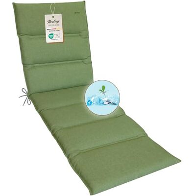 Herlag Liegenauflage Greta 190x60x7cm Auflage Green-Line: Bezug aus 100% recyceltem Polyester Liegepolster mit Fleck- & UV-Schutz Polster für Gartenliegen Öko Tex 100 Oliv Herlag Liegenauflage Greta 190x60x7cm Auflage Green-Line: Bezug aus 100% recyceltem Polyester Liegepolster mit Fleck- & UV-Schutz Polster für Gartenliegen Öko Tex 100 Oliv