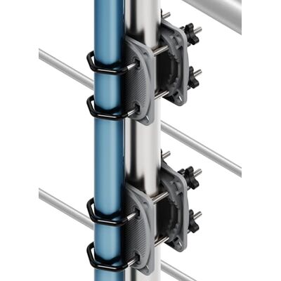 4smile 2 x Sonnenschirmhalter Balkongeländer SunnyEasy, Anthrazit Verbesserte Sonnenschirm Halterung Balkon, Flexible Schirmhalterung Balkongeländer 4smile 2 x Sonnenschirmhalter Balkongeländer SunnyEasy, Anthrazit Verbesserte Sonnenschirm Halterung Balkon, Flexible Schirmhalterung Balkongeländer