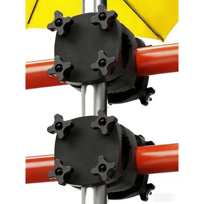 4smile Sonnenschirmhalter Balkongeländer SunnyGuy 2er Set, Schwarz Bombensichere, universelle Sonnenschirm Halterung Balkon Kompakte Schirmhalterung Balkongeländer ersetzt Sonnenschirmständer 4smile Sonnenschirmhalter Balkongeländer SunnyGuy 2er Set, Schwarz Bombensichere, universelle Sonnenschirm Halterung Balkon Kompakte Schirmhalterung Balkongeländer ersetzt Sonnenschirmständer