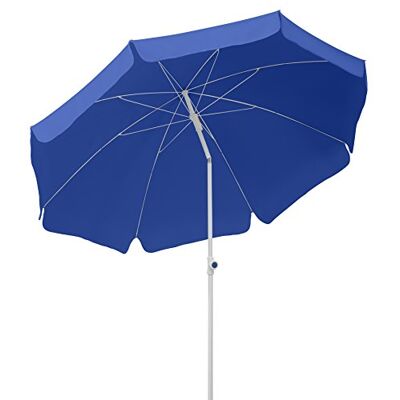 Schneider Sonnenschirm Ibiza, blau, 240 cm rund, 681-09, Gestell Stahl, Bespannung Polyester, 2.8 kg Schneider Sonnenschirm Ibiza, blau, 240 cm rund, 681-09, Gestell Stahl, Bespannung Polyester, 2.8 kg