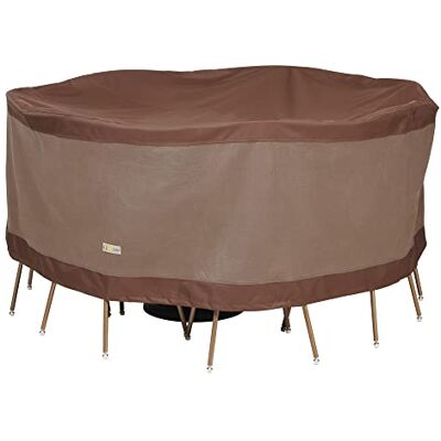 Duck Covers Ultimate Round Table and Chair Set Cover 62in W Duck Covers Ultimate Round Table and Chair Set Cover 62in W