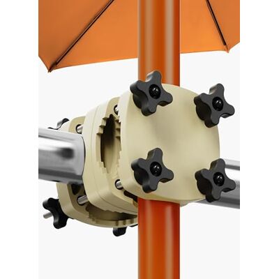 4smile Sonnenschirmhalter Balkongeländer SunnyGuy, Sandbraun Bombensichere Sonnenschirm Halterung Balkon Kompakte Schirmhalterung Balkongeländer ersetzt Sonnenschirmständer Balkon 4smile Sonnenschirmhalter Balkongeländer SunnyGuy, Sandbraun Bombensichere Sonnenschirm Halterung Balkon Kompakte Schirmhalterung Balkongeländer ersetzt Sonnenschirmständer Balkon