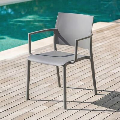 IDIMEX - TERRA - Grau - 4er-Set - Gartenstuhl IDIMEX - TERRA - Grau - 4er-Set - Gartenstuhl