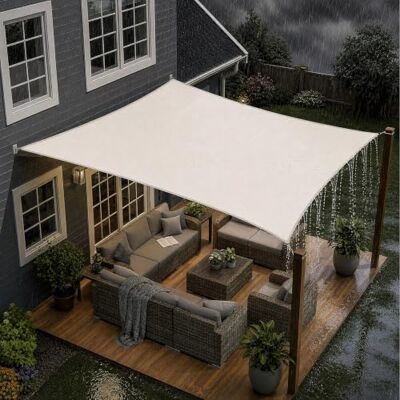 Generic 3x4m Sonnensegel Rechteckig, Wasserdicht Sonnenschutz Sunsegel Color Creme, 95% UV-Schutz,für Außenbereich,Garten,markise,terrasse,pergola,terrassenüberdachung,Balkon,Segeltuch Generic 3x4m Sonnensegel Rechteckig, Wasserdicht Sonnenschutz Sunsegel Color Creme, 95% UV-Schutz,für Außenbereich,Garten,markise,terrasse,pergola,terrassenüberdachung,Balkon,Segeltuch