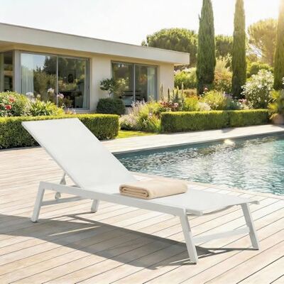 IDIMEX Gartenliege ESPIRITU höhenverstellbar, cremeweiß– Sonnenliege mit verstellbarem Kopfteil aus Aluminium und UV-beständigem Textilene, für Terrasse Balkon Garten Outdoor Relaxliege IDIMEX Gartenliege ESPIRITU höhenverstellbar, cremeweiß– Sonnenliege mit verstellbarem Kopfteil aus Aluminium und UV-beständigem Textilene, für Terrasse Balkon Garten Outdoor Relaxliege