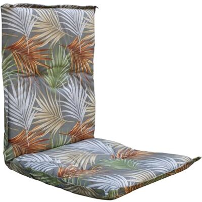 Spetebo Universal Niedriglehner Polster Auflage 100 x 50 cm Palmenblätter Gartenstuhl Niederlehner Kissen mit grafischem Muster- Sitzkissen Stuhlauflage mit Bändern Spetebo Universal Niedriglehner Polster Auflage 100 x 50 cm Palmenblätter Gartenstuhl Niederlehner Kissen mit grafischem Muster- Sitzkissen Stuhlauflage mit Bändern