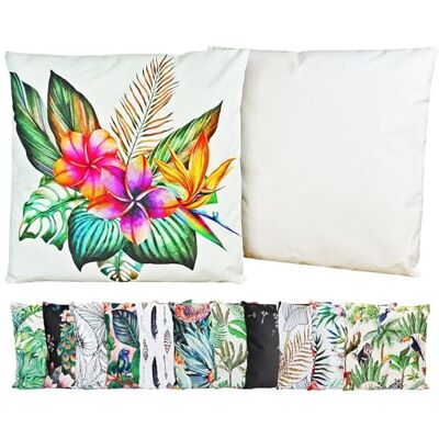 JACK Outdoor Motiv Kissen 45x45cm Lounge Dekokissen inkl. Füllung Wasserabweisend Sitzkissen Garten Stuhl, Farbe:Tropical Dream JACK Outdoor Motiv Kissen 45x45cm Lounge Dekokissen inkl. Füllung Wasserabweisend Sitzkissen Garten Stuhl, Farbe:Tropical Dream