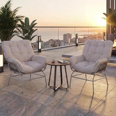 Mendler 2er-Set Gartenstuhl HWC-P75 Stoff hellgrau, Polster beige Gartensessel, Loungesessel, 220g/m², Poly-Rattan, Metall Mendler 2er-Set Gartenstuhl HWC-P75 Stoff hellgrau, Polster beige Gartensessel, Loungesessel, 220g/m², Poly-Rattan, Metall
