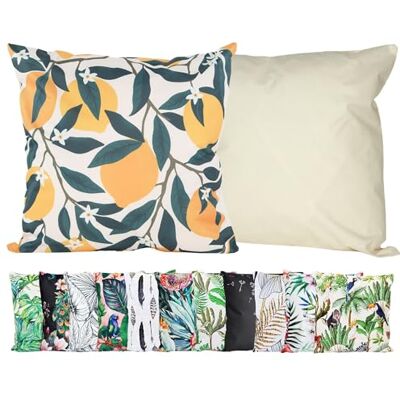 JACK Outdoor Motiv Kissen 45x45cm Lounge Dekokissen inkl. Füllung Wasserabweisend Sitzkissen Garten Stuhl, Farbe:Zitronentraum JACK Outdoor Motiv Kissen 45x45cm Lounge Dekokissen inkl. Füllung Wasserabweisend Sitzkissen Garten Stuhl, Farbe:Zitronentraum