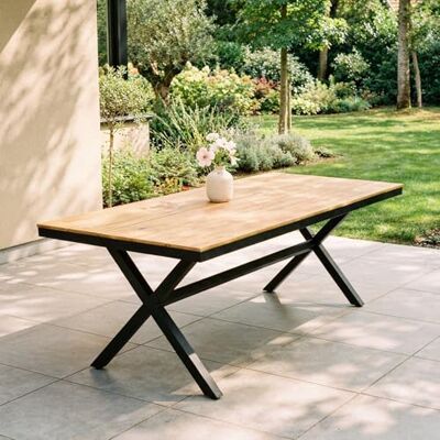 IDIMEX Gartentisch ISOLA 180 x 100 cm, Grau/Natur – Outdoor Tisch mit Tischplatte aus WPC in Holzoptik, pulverbeschichtetes Aluminiumgestell, pflefeleicht und wetterfest für Garten & Terrasse IDIMEX Gartentisch ISOLA 180 x 100 cm, Grau/Natur – Outdoor Tisch mit Tischplatte aus WPC in Holzoptik, pulverbeschichtetes Aluminiumgestell, pflefeleicht und wetterfest für Garten & Terrasse