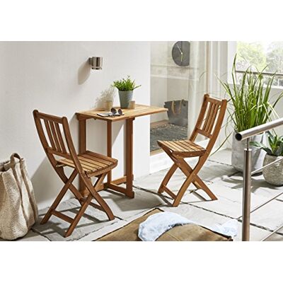 SAM 3-TLG. Balkongruppe Alessio, 1x Tisch 70x45 cm + 2X Klappstuhl, Balkon-Set aus Akazien-Holz, FSC® 100% Zertifiziert Balkon-Set aus Akazien-Holz SAM 3-TLG. Balkongruppe Alessio, 1x Tisch 70x45 cm + 2X Klappstuhl, Balkon-Set aus Akazien-Holz, FSC® 100% Zertifiziert Balkon-Set aus Akazien-Holz