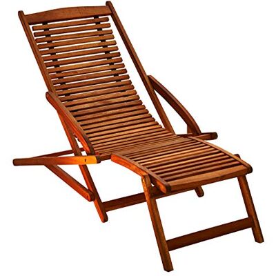 SAM Gartenliege Fuki aus Akazie, Sonnenliege aus Holz, Liegestuhl Deckchair geölt, massives Gartenmöbel SAM Gartenliege Fuki aus Akazie, Sonnenliege aus Holz, Liegestuhl Deckchair geölt, massives Gartenmöbel