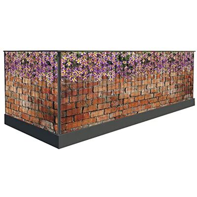 Generic Sichtschutz für den Balkon 100cm hoch oder andere Windschutz balkonsichtschutz Balkonumrandung sichtschutz Sichtschutznmatte Terrassenüberdachung (500 x 100 cm, Muster 14) Generic Sichtschutz für den Balkon 100cm hoch oder andere Windschutz balkonsichtschutz Balkonumrandung sichtschutz Sichtschutznmatte Terrassenüberdachung (500 x 100 cm, Muster 14)