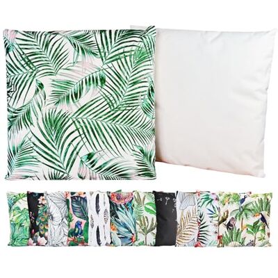 JACK Outdoor Motiv Kissen 45x45cm Lounge Dekokissen inkl. Füllung Wasserabweisend Sitzkissen Garten Stuhl, Farbe:Palmenblätter JACK Outdoor Motiv Kissen 45x45cm Lounge Dekokissen inkl. Füllung Wasserabweisend Sitzkissen Garten Stuhl, Farbe:Palmenblätter