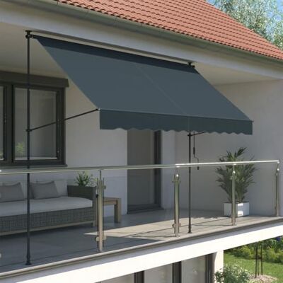 empasa Klemmmarkise 'ILANGA' Balkon Markise Klemm-Markise UV-beständig und höhenverstellbar, Farbe:anthrazit, Größe:200 x 120 cm empasa Klemmmarkise 'ILANGA' Balkon Markise Klemm-Markise UV-beständig und höhenverstellbar, Farbe:anthrazit, Größe:200 x 120 cm