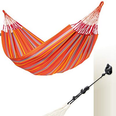 Siesta ® Brisa Kingsize + Multizweck-Befestigung Hängematte, handgefertigt in Kolumbien, mit 180 cm Breite für entspannte Momente drinnen und draußen. (Toucan) Siesta ® Brisa Kingsize + Multizweck-Befestigung Hängematte, handgefertigt in Kolumbien, mit 180 cm Breite für entspannte Momente drinnen und draußen. (Toucan)