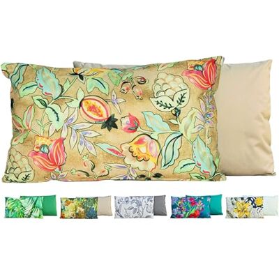 JACK Outdoor Lounge Kissen 30x50cm Motiv Dekokissen inkl. Füllung Wasserfest Sitzkissen Garten Stuhl, Farbe:Beerenflut Creme JACK Outdoor Lounge Kissen 30x50cm Motiv Dekokissen inkl. Füllung Wasserfest Sitzkissen Garten Stuhl, Farbe:Beerenflut Creme