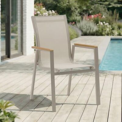IDIMEX Gartenstuhl Windy 6er Set, Kaschmir/Natur Robuste Terrassenmöbel, strapazierfähig und stapelbar, Outdoor geeignet. Luftdurchlässiges Netzmaterial, wetterfest, ideal für Balkon und Garten. IDIMEX Gartenstuhl Windy 6er Set, Kaschmir/Natur Robuste Terrassenmöbel, strapazierfähig und stapelbar, Outdoor geeignet. Luftdurchlässiges Netzmaterial, wetterfest, ideal für Balkon und Garten.
