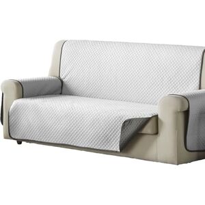 Estoralis AVA Sofabezug im modernen Design Wende-Steppstoff Farbe Weiß/Taupe Für 2-Sitzer-Sofa Stoffgröße 110 x 220 cm(Breite x Höhe) Schutz für alle Arten von Sofas Estoralis AVA Sofabezug im modernen Design Wende-Steppstoff Farbe Weiß/Taupe Für 2-Sitzer-Sofa Stoffgröße 110 x 220 cm(Breite x Höhe) Schutz für alle Arten von Sofas