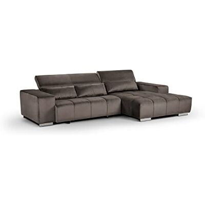 Cotta Orion - Silber - Elektrischer Sitzvorschub - Verstellbare Kopflehnen - Sofa Cotta Orion - Silber - Elektrischer Sitzvorschub - Verstellbare Kopflehnen - Sofa
