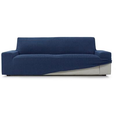ECOMMERC3 Sofaüberwurf für 2-Sitzer, sehr elastisch, weich, Marineblau, inkl. Schaumstoffstangen zur Anpassung ECOMMERC3 Sofaüberwurf für 2-Sitzer, sehr elastisch, weich, Marineblau, inkl. Schaumstoffstangen zur Anpassung
