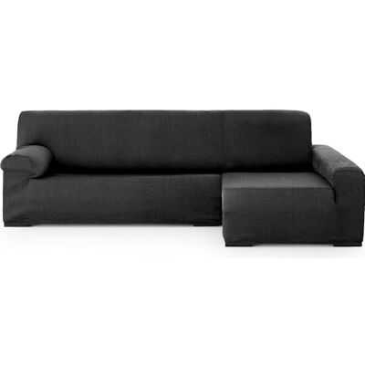 ECOMMERC3 Chaiselongue-Sofabezug mit langem Arm rechts, universell und vielseitig – Sofabezug, dunkelgrau, einfach anzubringen, für Rückenlehne, Sitz und Armlehnen ECOMMERC3 Chaiselongue-Sofabezug mit langem Arm rechts, universell und vielseitig – Sofabezug, dunkelgrau, einfach anzubringen, für Rückenlehne, Sitz und Armlehnen
