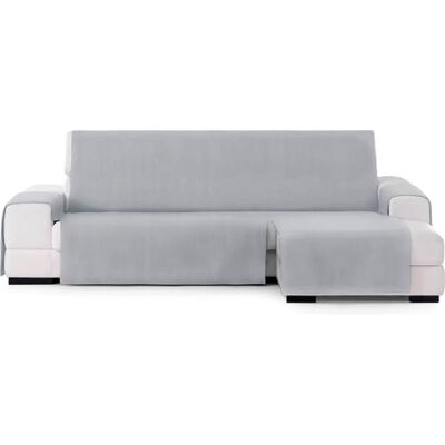ECOMMERC3 Elastischer Sofabezug für Chaiselongue, normal rechts, grau mit verstellbaren Gummibändern, kompatibel mit Ecksofas Links oder rechts ECOMMERC3 Elastischer Sofabezug für Chaiselongue, normal rechts, grau mit verstellbaren Gummibändern, kompatibel mit Ecksofas Links oder rechts