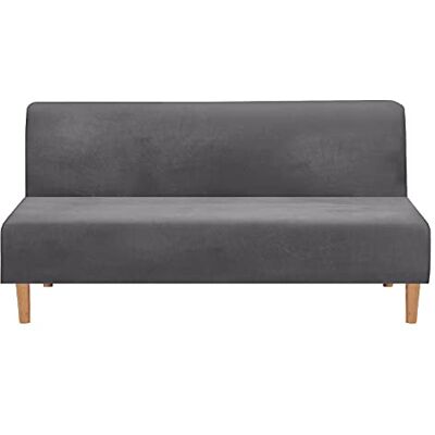 Mingfuxin Armlose Schlafsofabezüge, Stretch-Samt Futon Couchbezug Dicke weiche gemütliche Sofa Schonbezug Möbelschutz für 2-3-Sitzer armloses Klappsofa Mingfuxin Armlose Schlafsofabezüge, Stretch-Samt Futon Couchbezug Dicke weiche gemütliche Sofa Schonbezug Möbelschutz für 2-3-Sitzer armloses Klappsofa