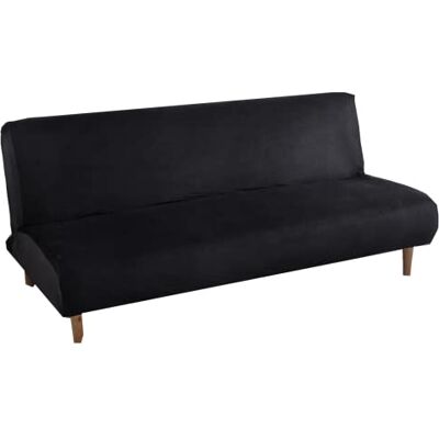 Mingfuxin Armlose Schlafsofabezüge, Stretch-Samt Futon Couchbezug Dicke weiche gemütliche Sofa Schonbezug Möbelschutz für 2-3-Sitzer armloses Klappsofa Mingfuxin Armlose Schlafsofabezüge, Stretch-Samt Futon Couchbezug Dicke weiche gemütliche Sofa Schonbezug Möbelschutz für 2-3-Sitzer armloses Klappsofa