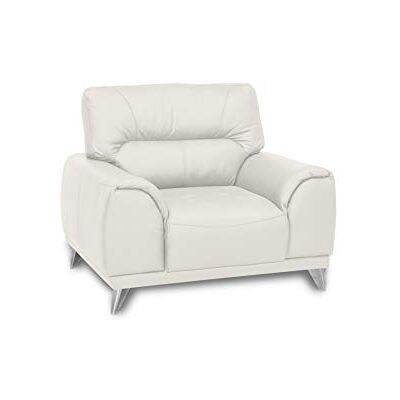 Mivano Sessel Frisco / Polstersessel in Lederoptik passend zum 2er und 3er Sofa Frisco / Sofagarnitur / 112 x 92 x 96 / Weiß Mivano Sessel Frisco / Polstersessel in Lederoptik passend zum 2er und 3er Sofa Frisco / Sofagarnitur / 112 x 92 x 96 / Weiß