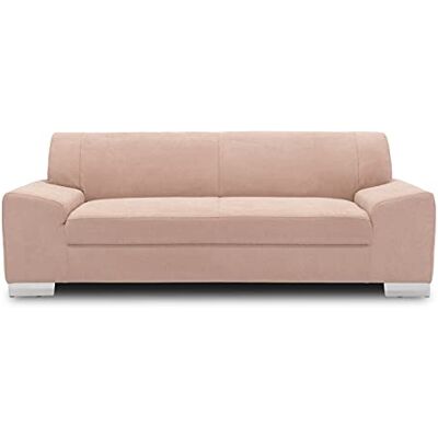 DOMO. collection Sofa Alisson, 3er Couch, 3 Sitzer, 3er Garnitur, Polstergarnitur 199 x 83 x 75 cm (BxTxH), in rosa DOMO. collection Sofa Alisson, 3er Couch, 3 Sitzer, 3er Garnitur, Polstergarnitur 199 x 83 x 75 cm (BxTxH), in rosa