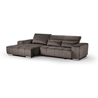 Cotta - Orion - Silber - Verstellbare Kopflehnen - Sofa Cotta - Orion - Silber - Verstellbare Kopflehnen - Sofa