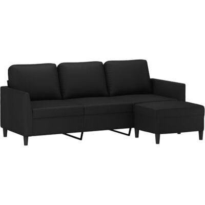 vidaXL 3-Sitzer-Sofa mit Hocker - Sofa vidaXL 3-Sitzer-Sofa mit Hocker - Sofa