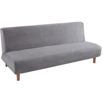 Mingfuxin Armlose Schlafsofabezüge, Stretch-Samt Futon Couchbezug Dicke weiche gemütliche Sofa Schonbezug Möbelschutz für 2-3-Sitzer armloses Klappsofa Mingfuxin Armlose Schlafsofabezüge, Stretch-Samt Futon Couchbezug Dicke weiche gemütliche Sofa Schonbezug Möbelschutz für 2-3-Sitzer armloses Klappsofa