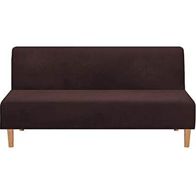 Mingfuxin Armlose Schlafsofabezüge, Stretch-Samt Futon Couchbezug Dicke weiche gemütliche Sofa Schonbezug Möbelschutz für 2-3-Sitzer armloses Klappsofa Mingfuxin Armlose Schlafsofabezüge, Stretch-Samt Futon Couchbezug Dicke weiche gemütliche Sofa Schonbezug Möbelschutz für 2-3-Sitzer armloses Klappsofa