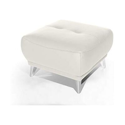 Mivano Hocker Frisco / Polsterhocker in Lederoptik passend zum Sessel, 2er und 3er Sofa Frisco / Sofagarnitur / 65 x 46 x 65 / Weiß Mivano Hocker Frisco / Polsterhocker in Lederoptik passend zum Sessel, 2er und 3er Sofa Frisco / Sofagarnitur / 65 x 46 x 65 / Weiß