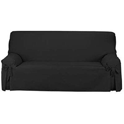 Martina Home Sofabezug Schleifen Turia 4-Sitzer, Schwarz Martina Home Sofabezug Schleifen Turia 4-Sitzer, Schwarz
