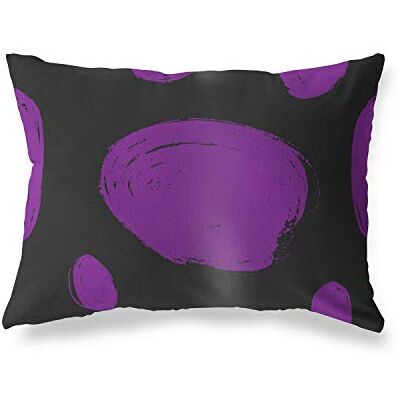 Bonamaison Le Jardin du Lin Kissenbezug Zierkissenbezug Lila-Schwarz Kissenbezug, Für Bett, Auto, Sofa, Haus, Wohnzimmer, Schlafzimmer, Dekoration, 45x60 Cm Entworfen und hergestellt in der Türkei Bonamaison Le Jardin du Lin Kissenbezug Zierkissenbezug Lila-Schwarz Kissenbezug, Für Bett, Auto, Sofa, Haus, Wohnzimmer, Schlafzimmer, Dekoration, 45x60 Cm Entworfen und hergestellt in der Türkei