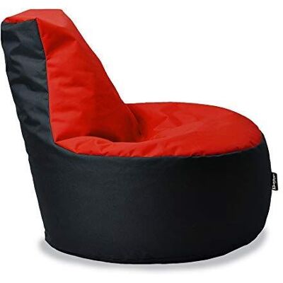 BuBiBag Gamer Sitzsack, Lounge Sessel, Gaming Sitzsäcke, Indoor & Outdoor Kissen für Kinder und Erwachsene (Rot-Schwarz;Ø:80cm) BuBiBag Gamer Sitzsack, Lounge Sessel, Gaming Sitzsäcke, Indoor & Outdoor Kissen für Kinder und Erwachsene (Rot-Schwarz;Ø:80cm)