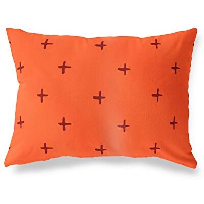 Bonamaison Le Jardin du Lin Kissenbezug Zierkissenbezug Orange-Bordeaux Kissenbezug, Für Bett, Auto, Sofa, Haus, Wohnzimmer, Schlafzimmer, Dekoration, 45x60 Cm Entworfen und hergestellt in der Türkei Bonamaison Le Jardin du Lin Kissenbezug Zierkissenbezug Orange-Bordeaux Kissenbezug, Für Bett, Auto, Sofa, Haus, Wohnzimmer, Schlafzimmer, Dekoration, 45x60 Cm Entworfen und hergestellt in der Türkei