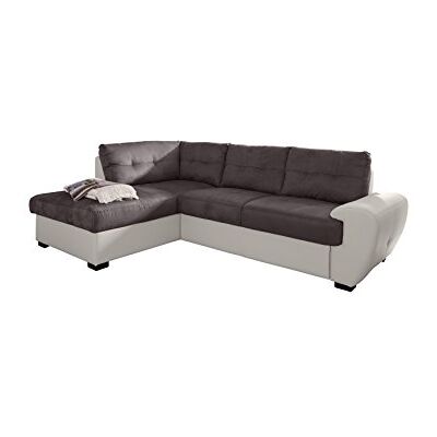 Mivano Cotta Otm-2 Ecksofa, Sitz+Rücken Strukturgewebe, 100% Korpus Kunstleder PU, 64% Polyurethan, 25% Polyester, 11% Baumwolle, 174 x 244 x 88 cm, mud/weiß Mivano Cotta Otm-2 Ecksofa, Sitz+Rücken Strukturgewebe, 100% Korpus Kunstleder PU, 64% Polyurethan, 25% Polyester, 11% Baumwolle, 174 x 244 x 88 cm, mud/weiß