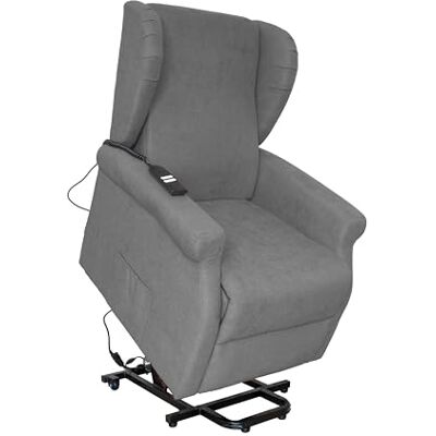 Gardenia Lara Relaxsessel mit Verstellbarer Rückenlehne, elektrisch, 2 Motoren, Legierter Stahl Holz Stahllegierung Stoff, grau, 72 x 92 x 103 Gardenia Lara Relaxsessel mit Verstellbarer Rückenlehne, elektrisch, 2 Motoren, Legierter Stahl Holz Stahllegierung Stoff, grau, 72 x 92 x 103