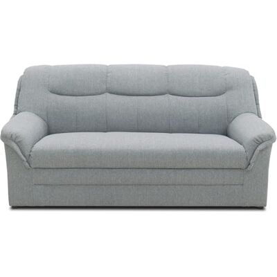 DOMO. collection Sofa Berlin, klassisches 3er Sofa, Polstergarnitur mit hochwertigem Federkern, 3 Sitzer 178 x 90 x 89 cm (BxTxH), Silber DOMO. collection Sofa Berlin, klassisches 3er Sofa, Polstergarnitur mit hochwertigem Federkern, 3 Sitzer 178 x 90 x 89 cm (BxTxH), Silber