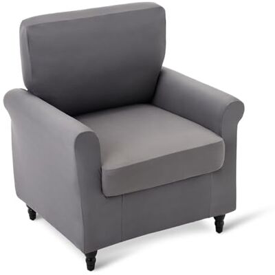Amazon Hochelastischer Sesselbezug, 1-Sitzer Sofabezug Spandex Rutschfester Möbelschoner, Dunkelgrau Amazon Hochelastischer Sesselbezug, 1-Sitzer Sofabezug Spandex Rutschfester Möbelschoner, Dunkelgrau