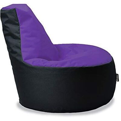 BuBiBag Gamer Sitzsack, Lounge Sessel, Gaming Sitzsäcke, Indoor & Outdoor Kissen für Kinder und Erwachsene (Lila-Schwarz;Ø:80cm) BuBiBag Gamer Sitzsack, Lounge Sessel, Gaming Sitzsäcke, Indoor & Outdoor Kissen für Kinder und Erwachsene (Lila-Schwarz;Ø:80cm)