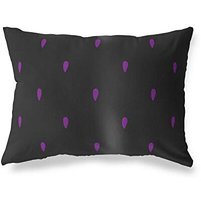 Bonamaison Le Jardin du Lin Kissen Zierkissenbezug Lila-Schwarz Kissenbezug, Weich Bequem, Für Zuhause Autos Büro Sofa Wohnzimmer Couch Schlafzimmer Dekor, 35x50 Cm Entworfen und hergestellt in der Türkei Bonamaison Le Jardin du Lin Kissen Zierkissenbezug Lila-Schwarz Kissenbezug, Weich Bequem, Für Zuhause Autos Büro Sofa Wohnzimmer Couch Schlafzimmer Dekor, 35x50 Cm Entworfen und hergestellt in der Türkei