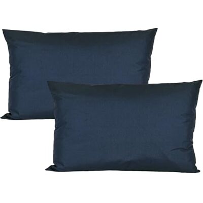 JACK 2er Set 40x60cm Outdoor Kissenhülle Kissenbezug Wasserfest Sitzkissen Lounge Kissen Garten Stuhl Lotus Effekt, Farbe:Marine JACK 2er Set 40x60cm Outdoor Kissenhülle Kissenbezug Wasserfest Sitzkissen Lounge Kissen Garten Stuhl Lotus Effekt, Farbe:Marine
